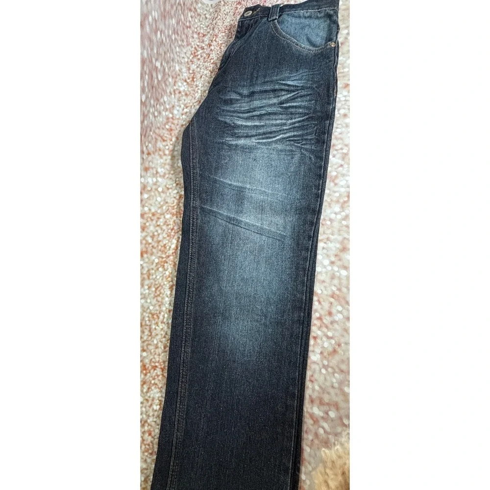 US Polo Assn Kids Slim Straight Blue Wash Denim‎ Jeans Size 14